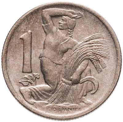 купить Чехословакия 1 крона (crown) 1946