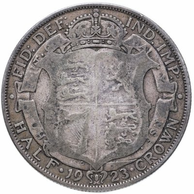 купить Великобритания 1/2 кроны (crown) 1923