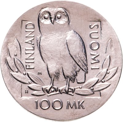купить Финляндия 100 марок (markkaa) 1990 "350 лет Хельсинкскому университету"