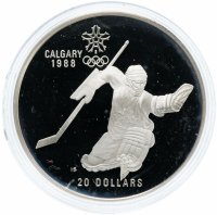 купить Канада 20 долларов 1986 "XV зимние Олимпийские игры в Калгари - Хоккей"