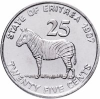 купить Эритрея 25 центов 1997