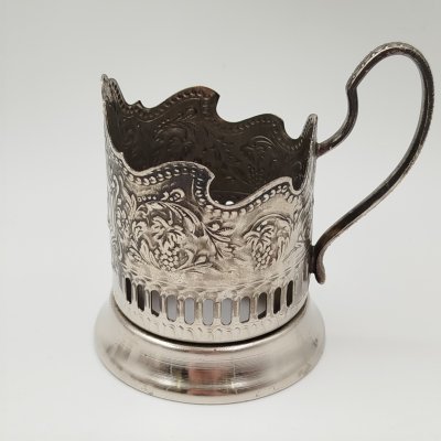 купить Подстаканник "Советский космос", мНЦ (медь-никель-цинк), Кольчугинский завод цветных металлов, СССР, 1960-1980 гг.