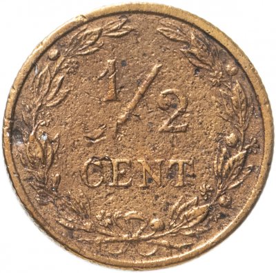 купить Нидерланды 1/2 цента (cent) 1906