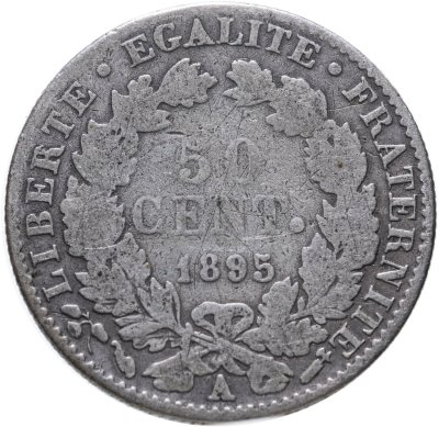 купить Франция 50 сантимов (centimes) 1895