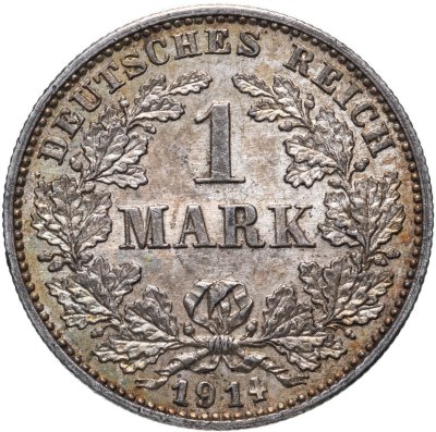 купить Германия 1 марка (mark) 1914 G знак монетного двора: "G" - Карлсруэ
