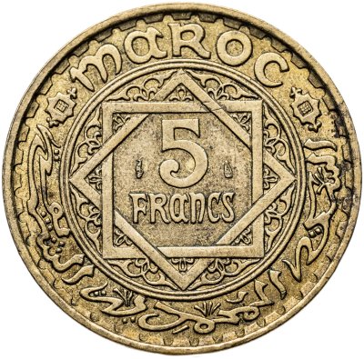 купить Марокко 5 франков (francs) 1946