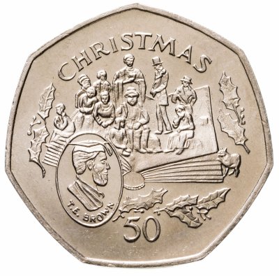 купить Остров Мэн 50 пенсов (pence) 1997 Рождество