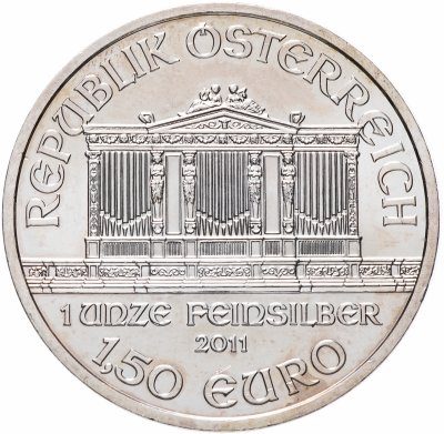 купить Австрия 1,5 евро 2011 "Венская филармония"