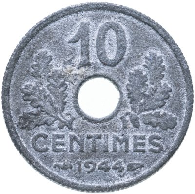 купить Франция 10 сантимов 1944, режим Виши