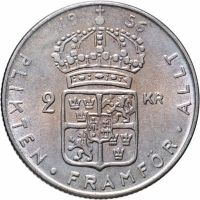 купить Швеция 2 кроны 1956