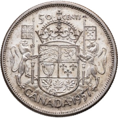 купить Канада 50 центов (cents) 1957