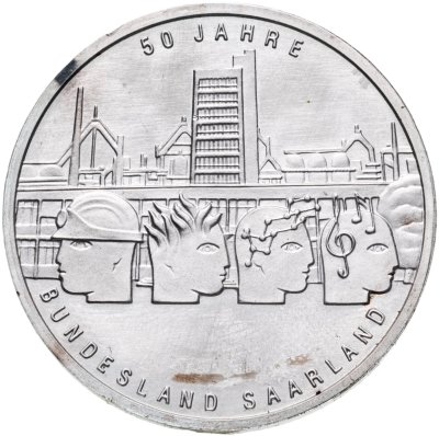 купить Германия 10 euro (евро) 2007 "50 лет федеральной земле Саар" G
