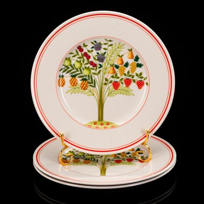 купить Набор обеденных плоских тарелок на 3 персоны, коллекция Bon Appetit, фарфор, vitro, Villeroy & Boch, Германия, 1983-1989 гг.