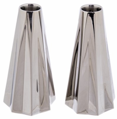 купить Подсвечники парные, полированная нержавеющая сталь, компания "Georg Jensen", Дания, 2000-2018 гг.