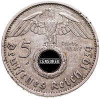 купить Германия Третий рейх 5 рейхсмарок (reichsmark) 1939 Гинденбург