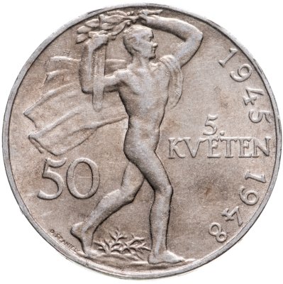 купить Чехословакия 50 крон (korun) 1948 "3 года Пражскому восстанию"
