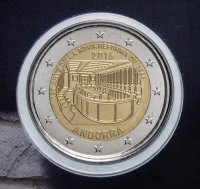 купить Андорра 2 евро 2016 "150 лет Новой реформе 1866 года", в блистере