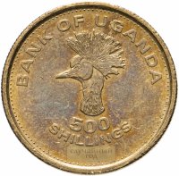 купить Уганда 500 шиллингов (shillings) 1998-2019