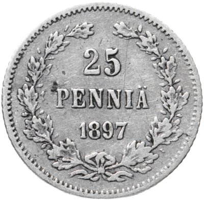 купить 25 пенни 1897 L монета для Финляндии