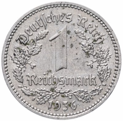 купить Германия, Третий рейх 1 рейхсмарка 1936 А