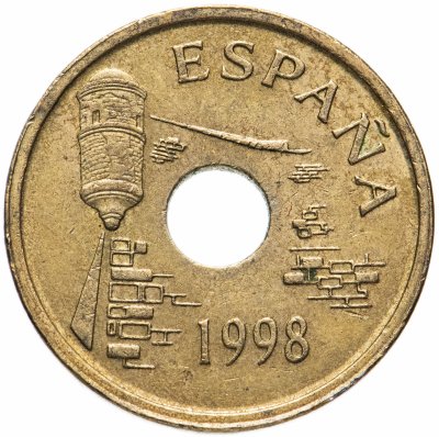купить Испания 25 песет (pesetas, ptas) 1998 "Сеута"