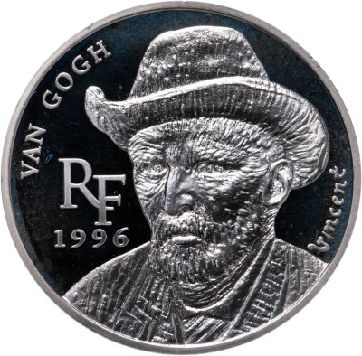 купить Франция 10 франков 1,5 евро 1996 "Ван Гог"