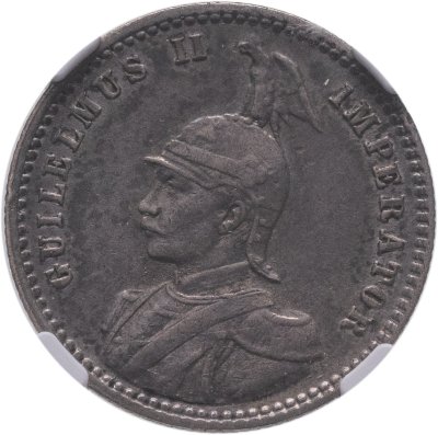 купить Германская Восточная Африка 1/4 рупии (rupee) 1914, в слабе NGC AU53