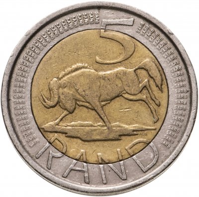 купить ЮАР 5 рандов (рэндов, rand) 2005