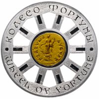 купить Ниуэ 1 доллар 2014 "Колесо фортуны" с сертификатом
