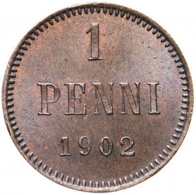 купить 1 пенни 1902 года для Финляндии