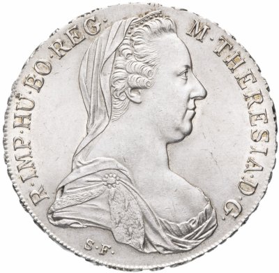 купить Рестрайк талера Марии Терезии 1780 года