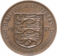 Купить Джерси 1/12 шиллинга (shilling) 1957
