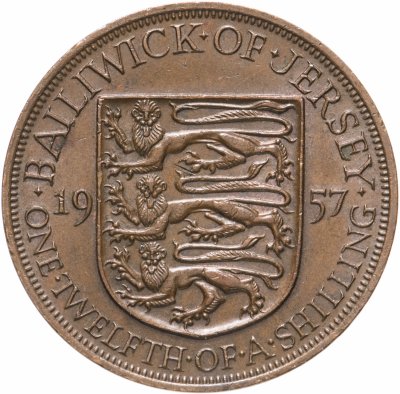 купить Джерси 1/12 шиллинга (shilling) 1957