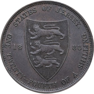 купить Джерси 1/24 шиллинга (shilling) 1888
