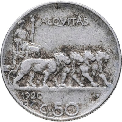 купить Италия 50 чентезимо (centesimi) 1920
