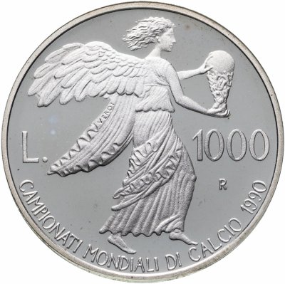 купить Сан-Марино 1000 лир (lire) 1990 "Чемпионат мира по футболу 1990"