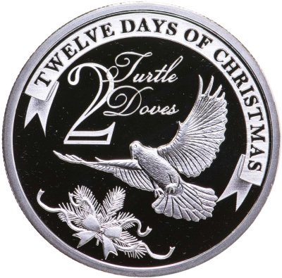 купить Ниуэ 2 доллара 2009 "Двенадцать дней Рождества - Горлица, 2"