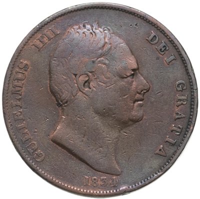 купить Великобритания 1 пенни (penny) 1834