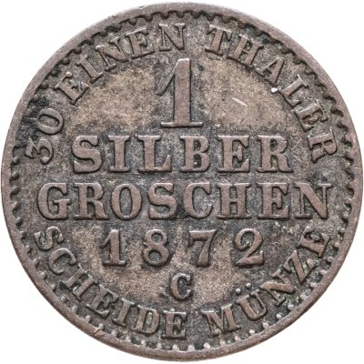 купить Пруссия 1 грош 1872