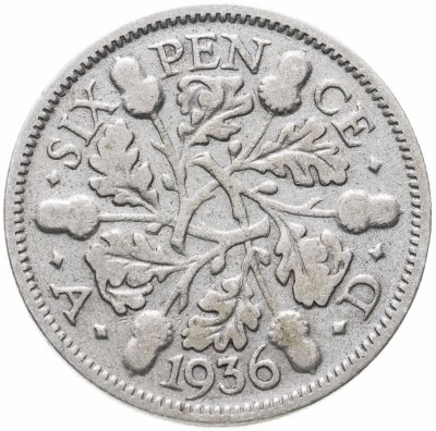 купить Великобритания 6 пенсов (pence) 1936