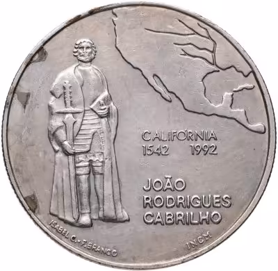 купить Португалия 200 эскудо (escudos) 1992 "450 лет с момента открытия Калифорнии"