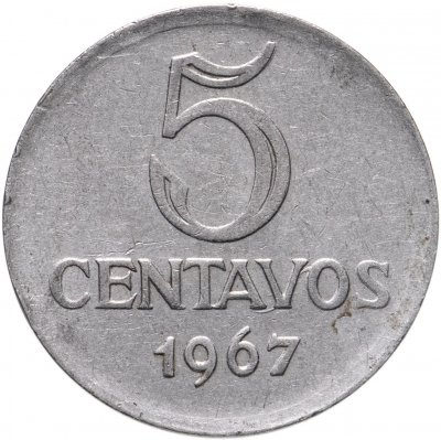 купить Бразилия 5 сентаво (centavos) 1967