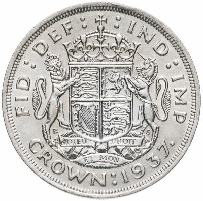 купить Великобритания 1 крона 1937 Коронация Короля Георга VI
