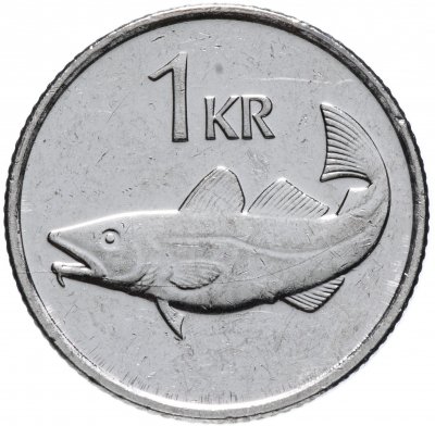 купить Исландия 1 крона 1989-2011 гг.