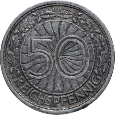 купить Германия, Веймарская республика 50 рейхспфеннигов (reichspfennig) 1927-1938, случайный год