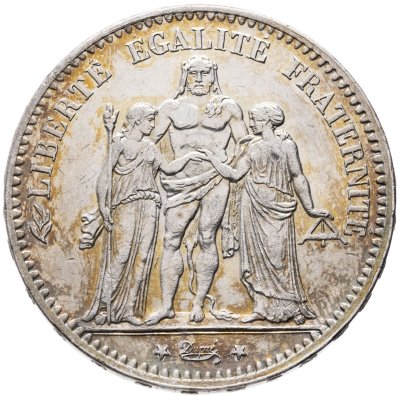купить Франция 5 франков 1877