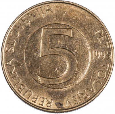 купить Словения 5 толаров 1995