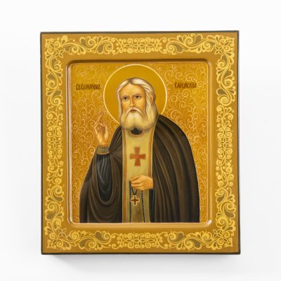 купить Икона "Преподобный Серафим Саровский", дерево, масло, Россия, 2015-2020 гг.
