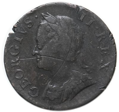 купить Великобритания 1 фартинг 1754