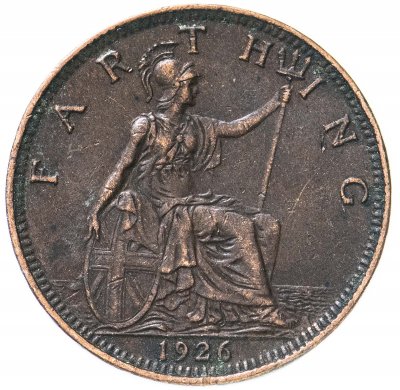 купить Великобритания 1 фартинг (farthing) 1926